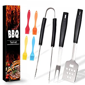 Ranphykx BBQ Grill Tool Set. 7pcs Barbecue Grilling Accessories now 60.0% off , Includes - Stainle..