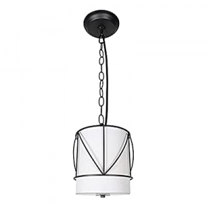 Vinsniv Ceiling Hanging Pendant 1-Light now 65.0% off , Mini Adjustable Oil Black Metal Cage Light..