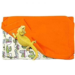 75.0% off Reptile Bed with Pillow and Blanket Reptile Pets' Sleeping Bag for Bearded Dragon Leopar..