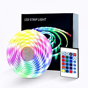 LED Strip Lights now 10.0% off , 32.8ft 5050 RGB Color Changing Lights for Bedroom with IR Remote ..