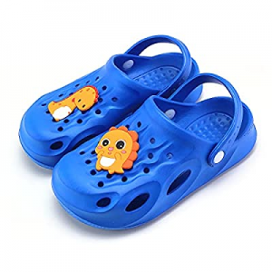 UBFEN Kids Garden Clogs Shower Pool Beach Sandals Dinosaur Slide Sandals now 65.0% off 