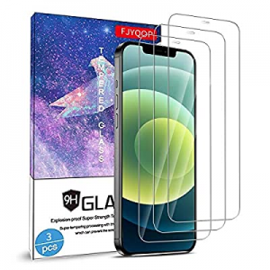 FJYQOP Compatible with iPhone 12 Mini 5.4" 5G 2020 Screen Protector, 9H Hardness Premium Tempered Gl