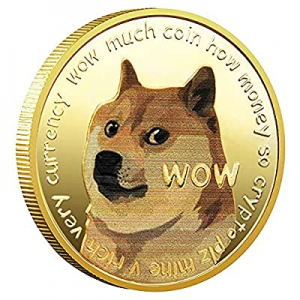 Dogecoin Coin now 60.0% off , Gold Plated Real Doge Coin 2021 Limited Edition Collectible, Commemo..