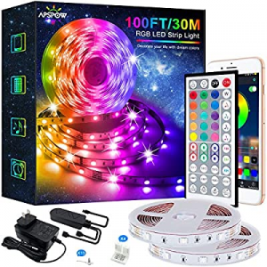 One Day Only！LED Strip Lights - 100FT Led Light Strips now 50.0% off , Music Sync Color Changing L..