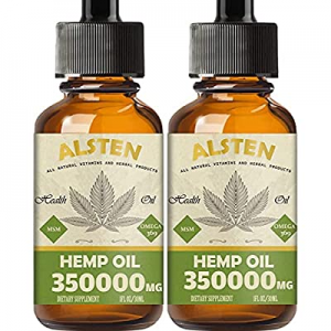 2 Pack Hemp Oil - 350,000MG Hemp Oil Drops