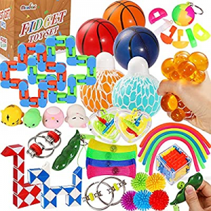 Max Fun 36 Pack Sensory Fidget Toys Set Bundle Stress Relief Anti-Anxiety Tools Toys for Kids Adul..
