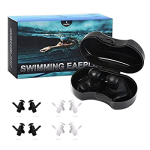 SEBELZY Swimming Ear Plugs (Black&White) now 60.0% off 