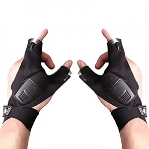 Flashlight Gloves now 60.0% off , Hands Free LED Flashlight Gloves for Darkness Places Fishing Rep..