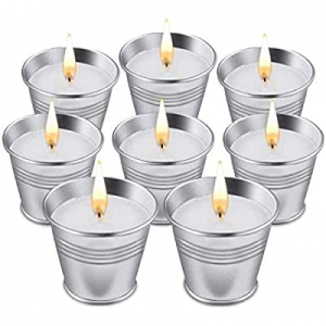 Citronella Candles Outdoor now 50.0% off , Scented Candles Gift Set Soy Wax Bucket Candle with Cit..