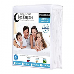 Premium 100% Waterproof Twin Size Mattress Protector - Noiseless Fitted Mattress Cover (Twin Size)..