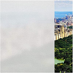 Coavas Window Film Privacy Glass Film Non-Adhesive Frosted Static Cling Sun Blocking Heat Control ..