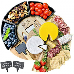 One Day Only！KADE Charcuterie Boards - Cheese Board and Knife Set. A Serving Platter For a Fancy W..