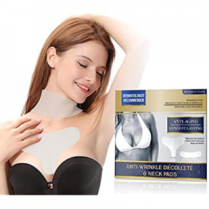 One Day Only！Chest Wrinkle Pads now 80.0% off , 2Pcs Decollette Pads for Chest Wrinkles Reusable, ..