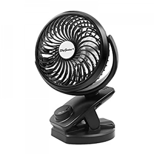 One Day Only！Battery Operated Clip on Fan - Max 40 Hours of Battery Life now 58.0% off 