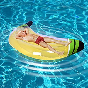 Banana Inflatable Pool Floats now 60.0% off , Inflatable Pool Tube,Pool Lounge Water Floats, Summe..