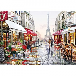 1000 Piece Puzzles for Adults Kids now 60.0% off , Jigsaw Puzzles 1000 Pieces -Paris Flower Street..