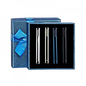 Smaior Tie Clips for Men now 70.0% off , Silver Gold Blue Black Tie Clip Set with Luxury Gift Box,..