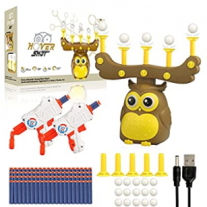 One Day Only！FAHZON Floating Ball Shooting Game with USB Power  now 40.0% off , Owl Shape Target S..