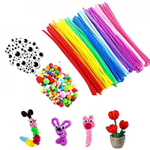 DDMY 330 Pieces Pipe Cleaners All in one Craft Set now 60.0% off , 6mm x 12 inch Chenille Stems, P..