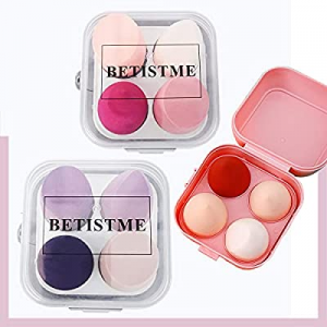 Makeup Sponge Blender for Blending Foundations Face Sponge Cosmetics Sponge Egg with Box Case Holder
