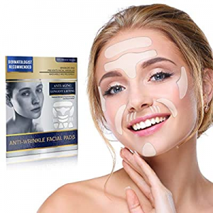 16 PCS Face Wrinkle Patches, Silicone Patches for Reducing Wrinkle and Prevention, Reusable Anti Wri