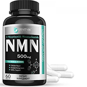 1 Pack NMN Supplement, 500mg Nicotinamide Mononucleotide Per Serving Powerful NAD+ Precursor Natural