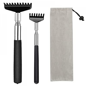 2 Pack Back Scratcher for Men Women now 50.0% off ,Portable Extendable Stainless Steel Telescoping..