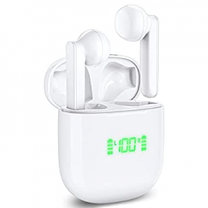 Wireless Earbuds, Bluetooth Headphones Supports Wireless Charging & Type-C Fast Charge Wireless Head