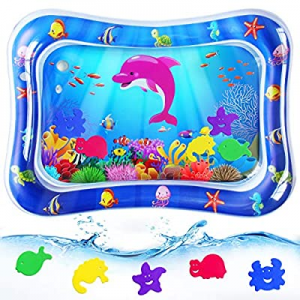 50.0% off RMJOY Baby Tummy-Time Water Mat - Infant Water Play Mat Water Playmat Pad for 3 6 9 Mont..