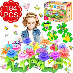 Flower Garden Building Toys now 50.0% off , Girls Toys Age 3-6 Year Old Toddlers Toys for Christma..