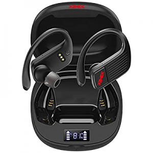 Bluetooth Headphones, Wireless Earbuds with Charging Case Digital LED Intelligence Display IPX6 Blue