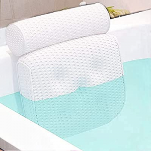 Bath Pillow for Hot Tub, FreshBasa Luxury SPA Pillow for Bathtub, Soft 4D Air Mesh Pillow Cushion He