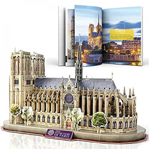 CubicFun National Geographic 3D Puzzle for Adults Kids Notre Dame de Paris Model Kits France Archi..