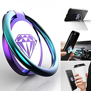 Phone Ring Holder Finger Kickstand, GPEESTRAC 360° Rotation Metal Phone Holder for Hand, Cell Phone 