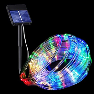 Solar Rope String Lights now 50.0% off , Copper Wire Fairy Lights Color Changeable 8 Modes IP65 Wa..