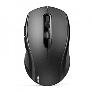 Bluetooth Wireless Mouse, TECKNET 3 Modes Bluetooth 5.0 & 3.0 Mouse 2.4G Wireless Portable Optical M