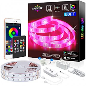 One Day Only！LED Strip Lights 50ft  now 50.0% off , Multicolor RGB LED Light Strips, 5050 LED Tape..