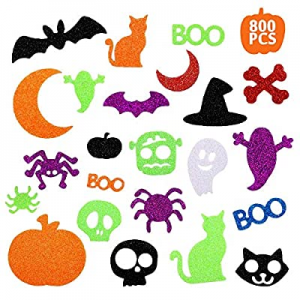 Halloween Stickers for Kids now 55.0% off , 800 Pcs Glitter Foam Craft Stickers Self Adhesive Pump..