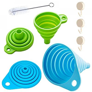 Silicone Collapsible Funnel now 40.0% off ,Kitchen Gadgets Foldable Funnel for Water Bottle Liquid..