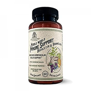 Middle World Immune Support Quercetin with Bromelain Supplement, 60 Caps – Non-GMO, Gluten-Free & Pl