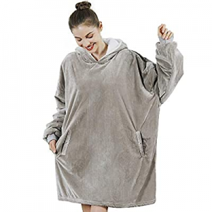 AmyHomie Blanket Sweatshirt now 40.0% off , Oversized Sherpa Hooded Sweatshirt,Wearable Fleecehug ..