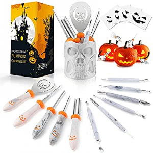 Pumpkin Carving Kit now 60.0% off , Pumpkin Carving Tools, 11 Pcs Professional Halloween Pumpkin C..