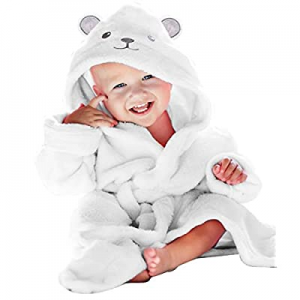 50.0% off Premium Bamboo Baby Robe for 0-9 Months - Newborn Essentials Must Haves - 2 Layer Softes..