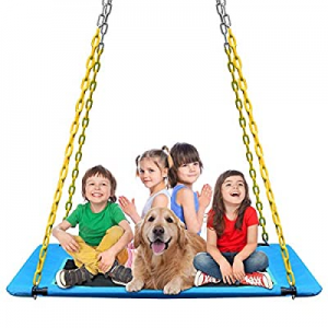 KKTour Platform Tree Swing 60inch Kids Adults Outdoor Large Flying Swings Seat now 70.0% off , Tex..
