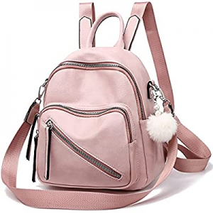 Vegan Leather Mini Backpack Cute Convertible Small Shoulder Bag for Girls Women now 50.0% off 