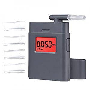 Breathalyzers now 50.0% off , Portable Personal Alcohol Tester with 5 Mouthpieces, Real-Time Red B..
