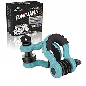 One Day Only！Towmavin Shackles 3/4" D-Ring Shackles now 50.0% off ,Working Pull 4.75 Ton/10,471 Lb..