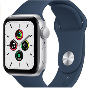 Amazon - Apple Watch SE GPS, 40mm 銀色配白色運動表帶，直降$30