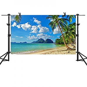MME Tropical Backdrop Beach Photo Backdrop for Picture Moana Party Photography Props (5x3ft) now 7..