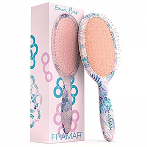 Framar Flowers Wet Detangler Brush – Brushes for Hair, Wet Dry Brush, Hair Detangler Brushes, Hairbr